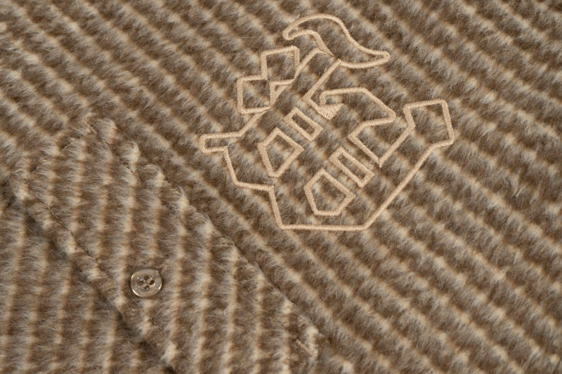 GRAF&WU Embroidery GW Streetwear Checked West Coast Brushed Shirt