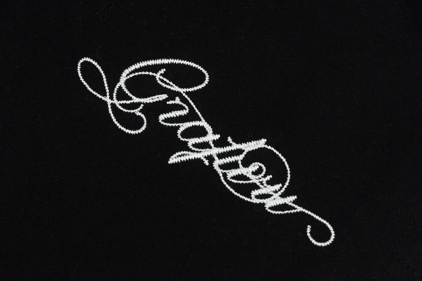 GRAF&WU Brand Letter Embroidered Loose Fleece Sweatpants