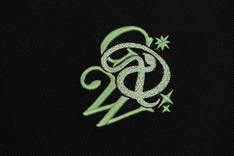 GRAF&WU 3D Embroidered Simple Casual Streetwear Fashion Summer T-shirt