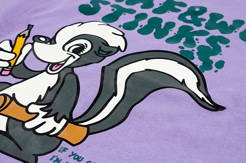 GRAF&WU Stink Writer Skunk Write Lyrics Long-sleeved T-shirt