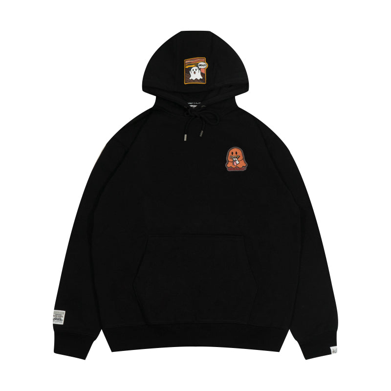 GRAF&WU World Famous Paintings Mona Lisa Cute Ghost Character Hoodie