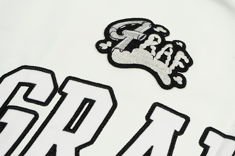 GRAF&WU Racing Gascar Series Retro Leather Jacket