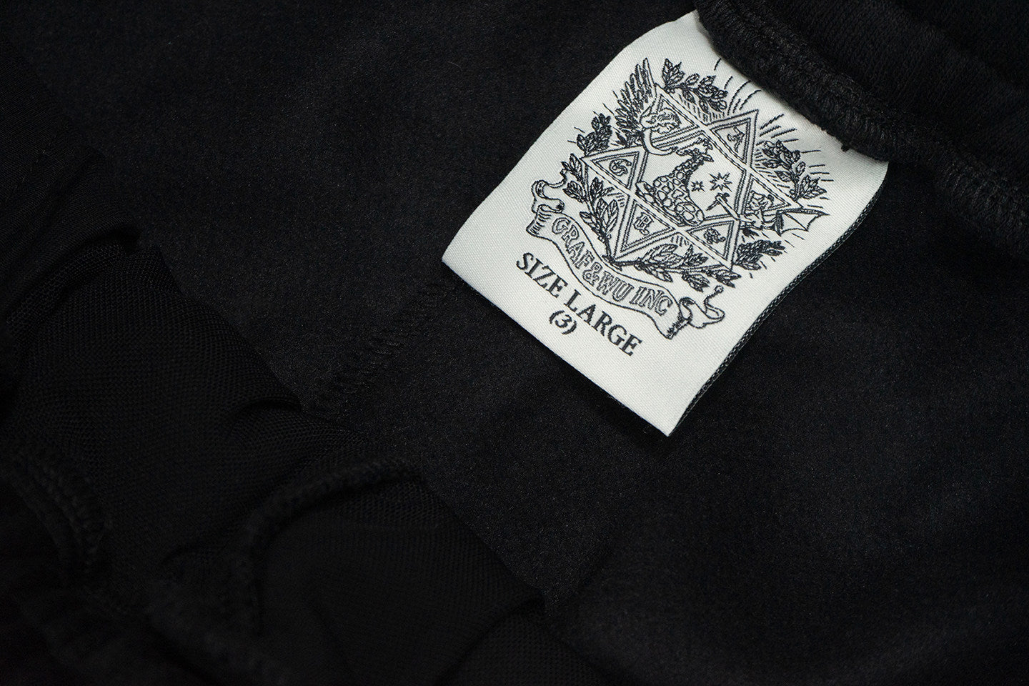 GRAF&WU Studded Design Streetwear Casual Fleece Trousers