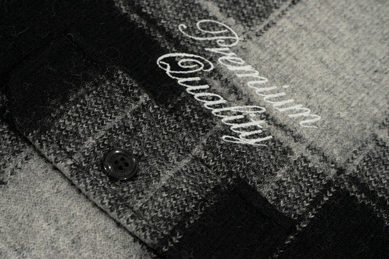 GRAF&WU Giraffe Brand Logo Wool Hooded Thicken Coat