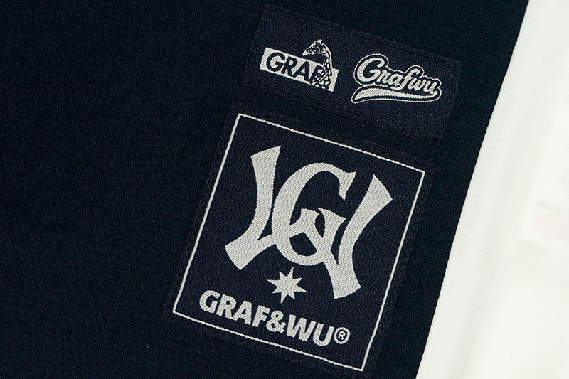 GRAF&WU Baseball League Style Sports Patchwork Design T-shirts