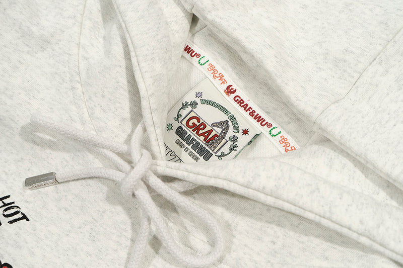 GRAF&WU Petting Green Dragon Guide Hoodies Graphic Sweatshirts