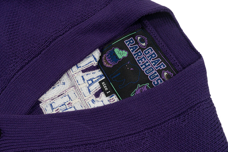 GRAF&WU Devil Two-Headed Sheep Emblem Knitted Sweater