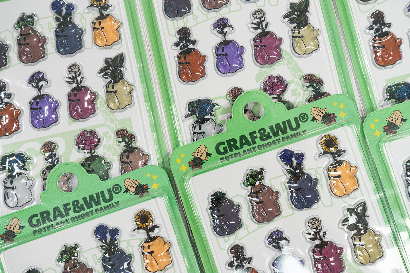 GRAF&WU 3D Embossed Mobile Phone Computer Stickers