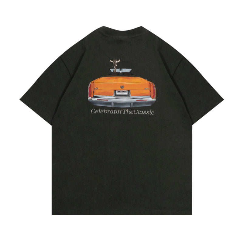 GRAF&WU  Classic Convertible Vintage Car Giraffe Nostalgia T-shirts