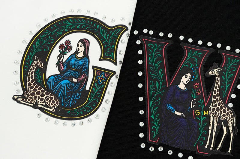 GRAFWU Rhinestone GW Fashion T-Shirts