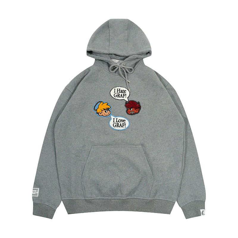 GRAF&WU 9 Relationships Love Family Friend Fleece Hoodie