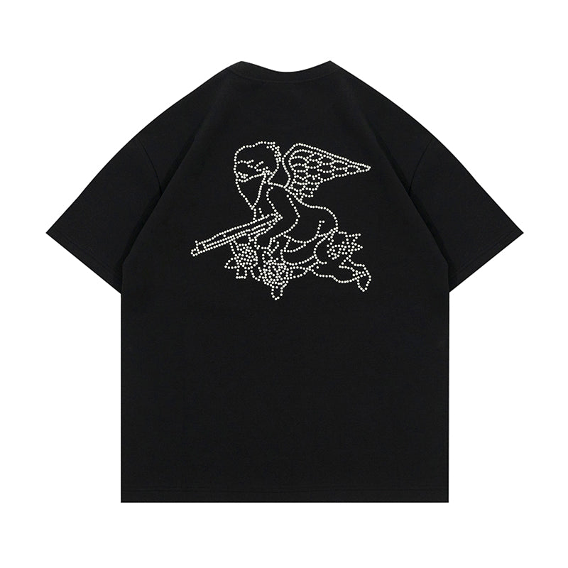 GRAFWU Pearl GW Letter Ak47 Angel T-Shirts