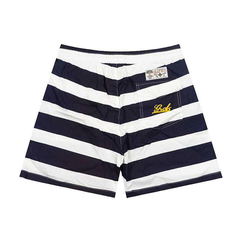 GRAF&WU Embroidered Striped Shorts Casual Summer Streetwear