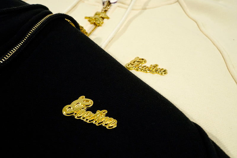 GRAF&WU Paisley Velvet Reversible Thick Pullover Hoodie