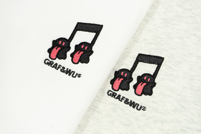 GRAFWU Music Notes Cute Ghost T-Shirts