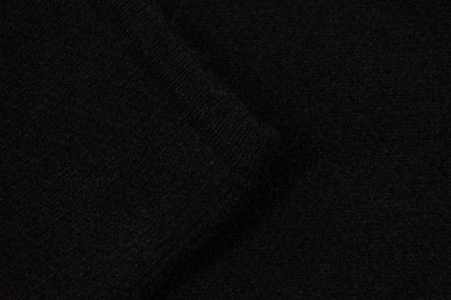 GRAF&WU Letter Embroidered Thick Warm Knitted Mohair Casual Trousers