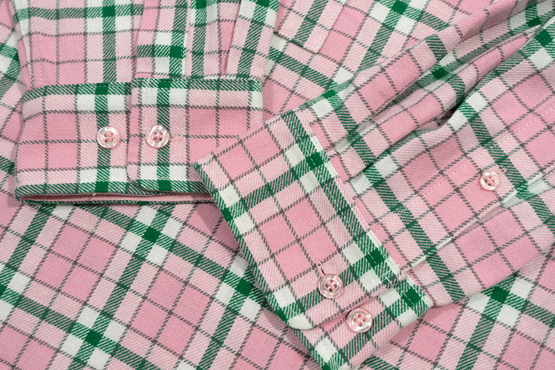 GRAF&WU Brand Giraffe Embroidery Plaid Loose Thin Shirt