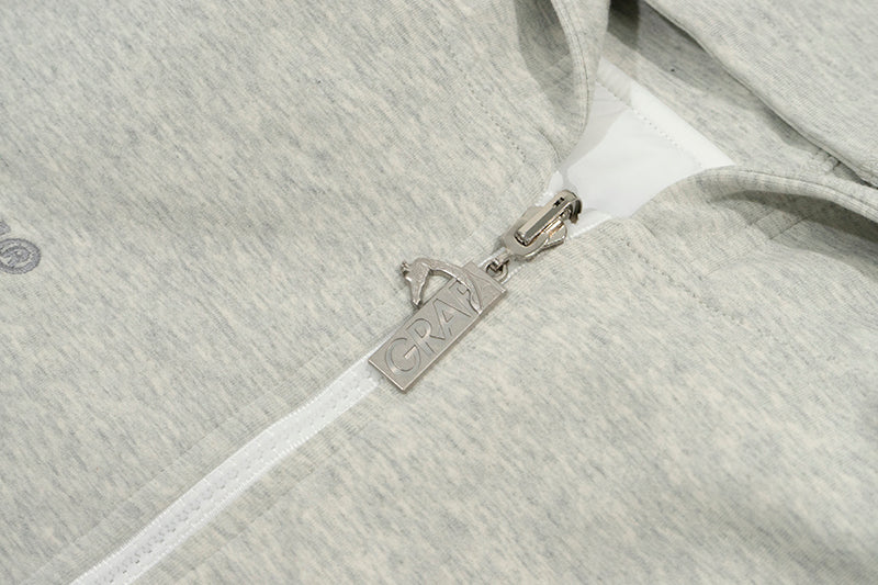 GRAF&WU Reversible Jacket-Embroidered Letter Two-in-One Layered Streetwear Coat