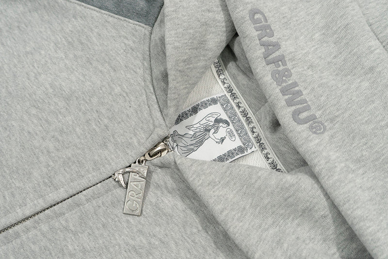 GRAF&WU Bloke Core Soccer-style Fashion Zip-up Hoodie