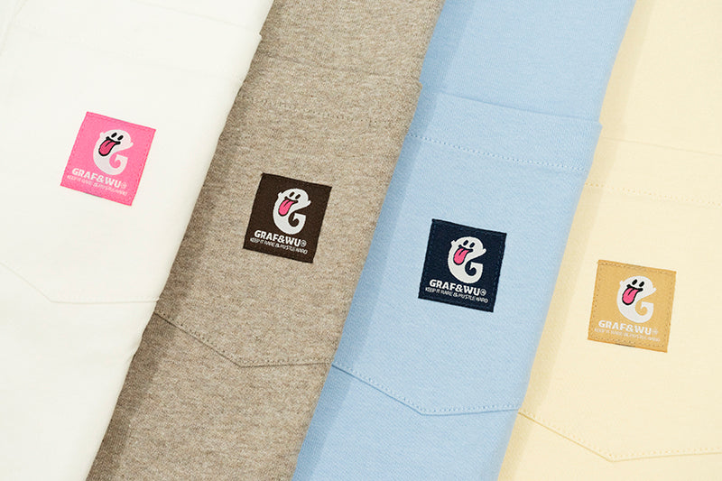 GRAF&WU G Letter Cute Ghost T-shirts