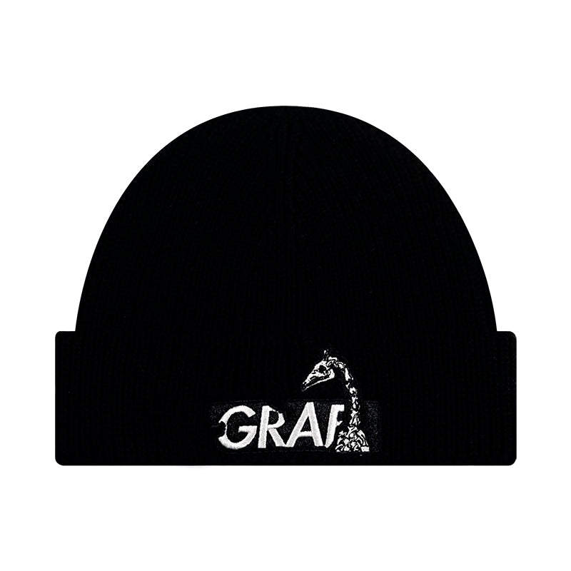 GRAF&WU Classic Colorful Embroidered Knitted Beanie