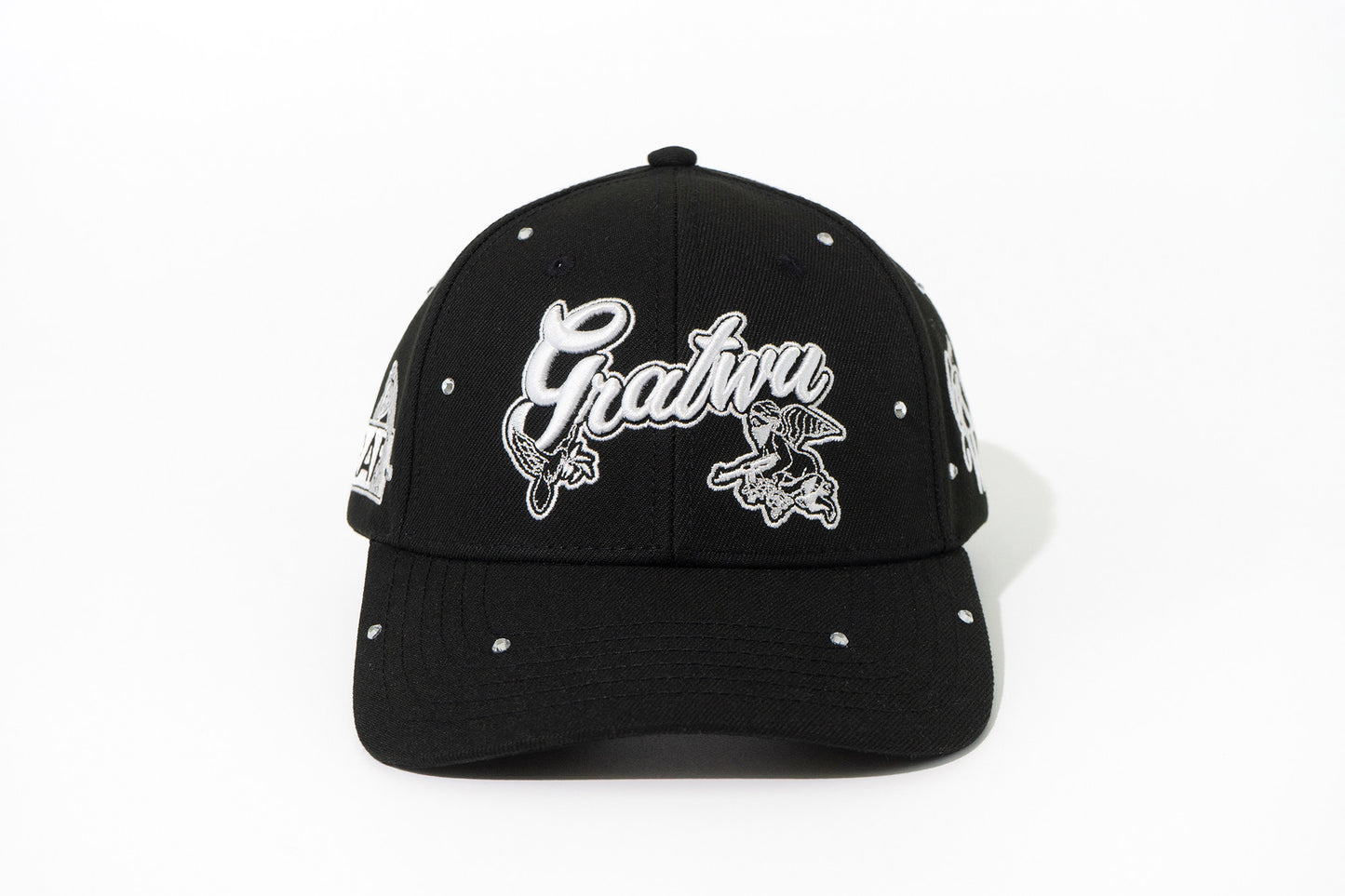 GRAF&WU Rhinestone AK47 Angel Baseball Cap Curved Brim Streetwear Hat