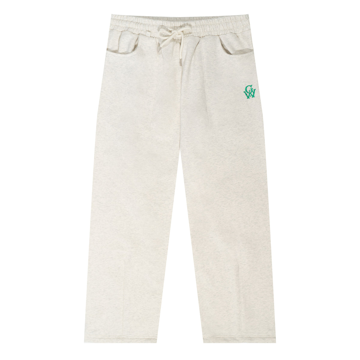 GRAF&WU Unisex Embroidered Cotton Fleece Sweatpants