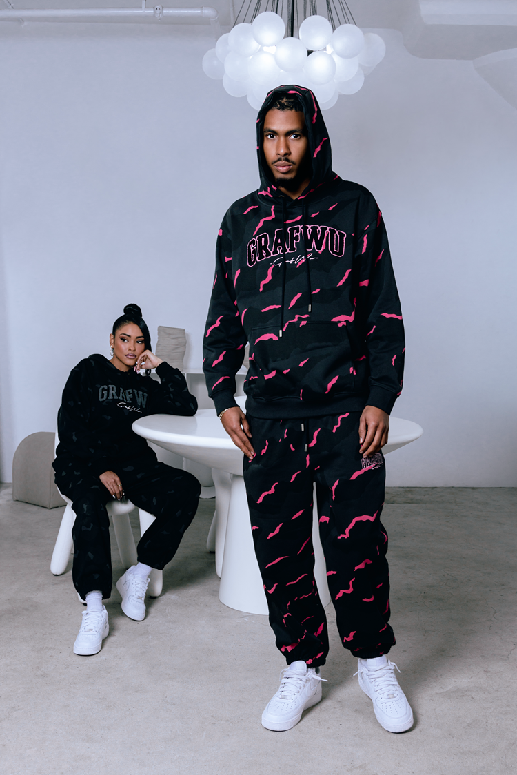 GRAF&WU Hidden Attack Multi-color Camouflage Oversize Hoodie