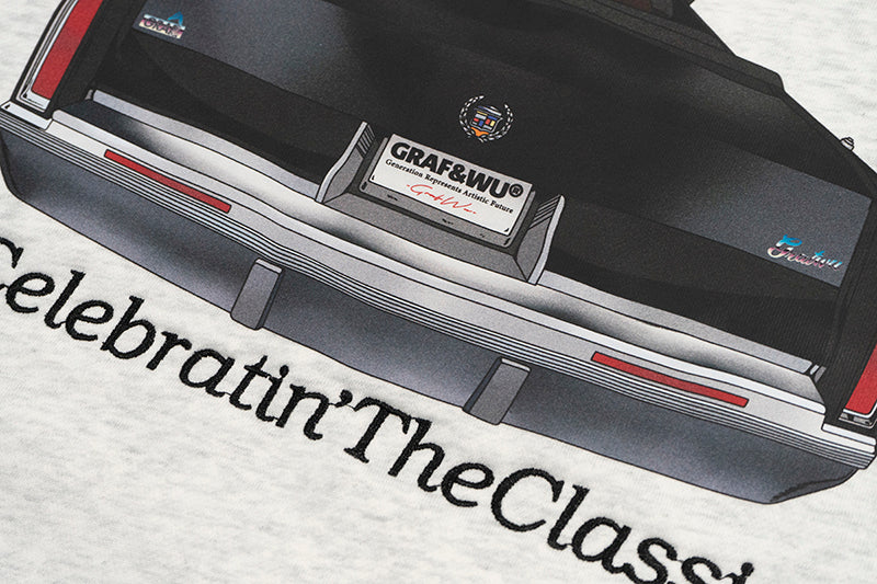 GRAF&WU Vintage Car Graphic Crewneck Sweatshirt | Unisex Oversized