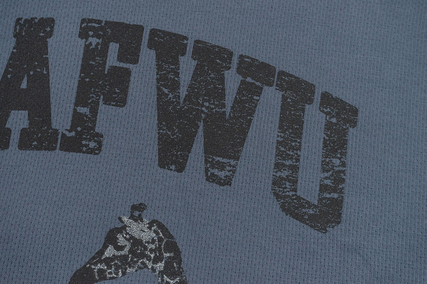 GRAF&WU Brand Fashion Studded Design Vintage Fleece Hoodie