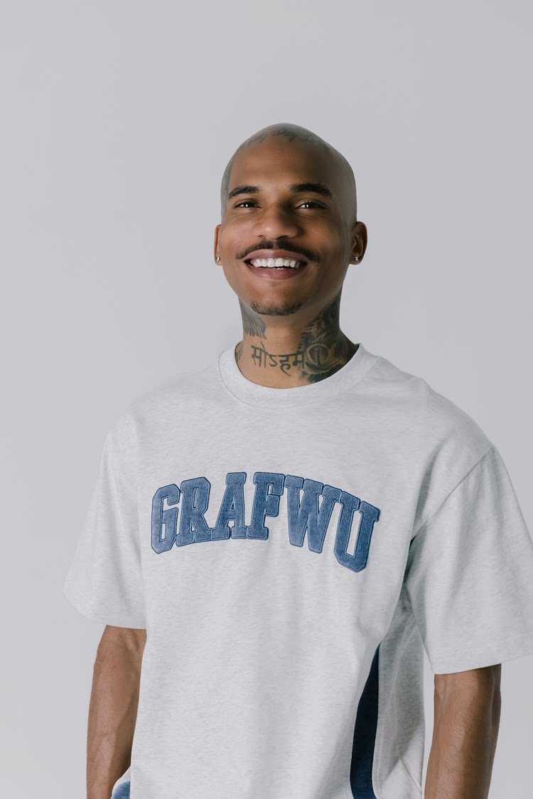 GRAF&WU Brand Letter Fashion Streetwear T-shirt