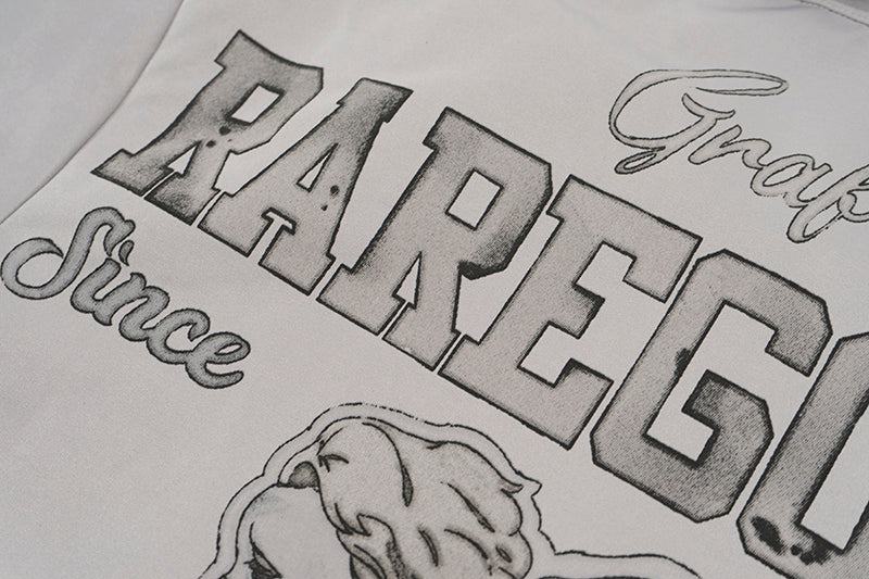 GRAF&WU Floral Giraffe Goddess Blessing Cotton Padded Coach Jacket