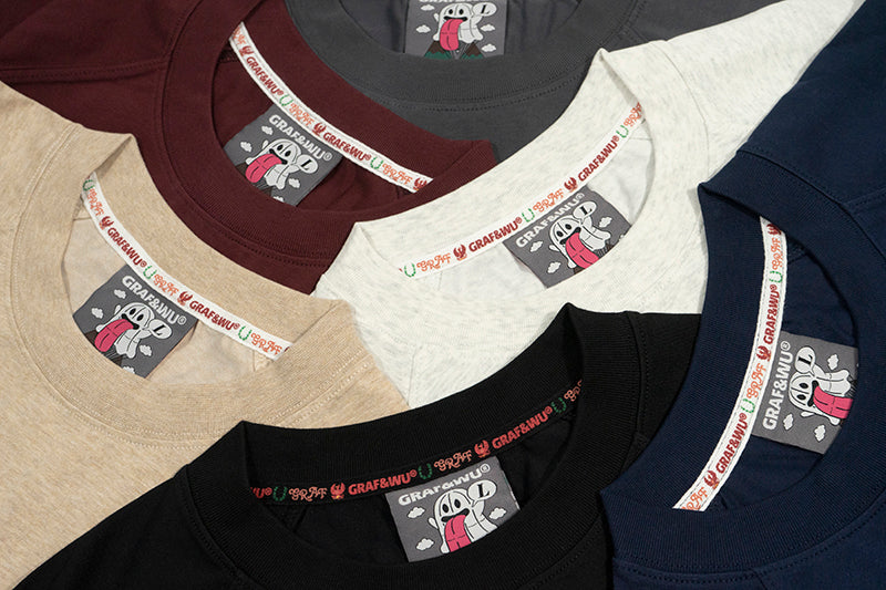 GRAF&WU Five Elements Cute Ghost Embroidery Long-sleeved Shirt