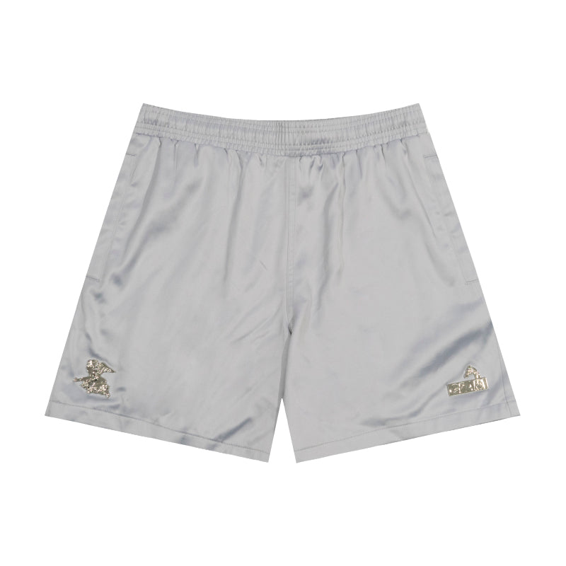 GRAFWU AK47 Angel Acetate Satin Shorts