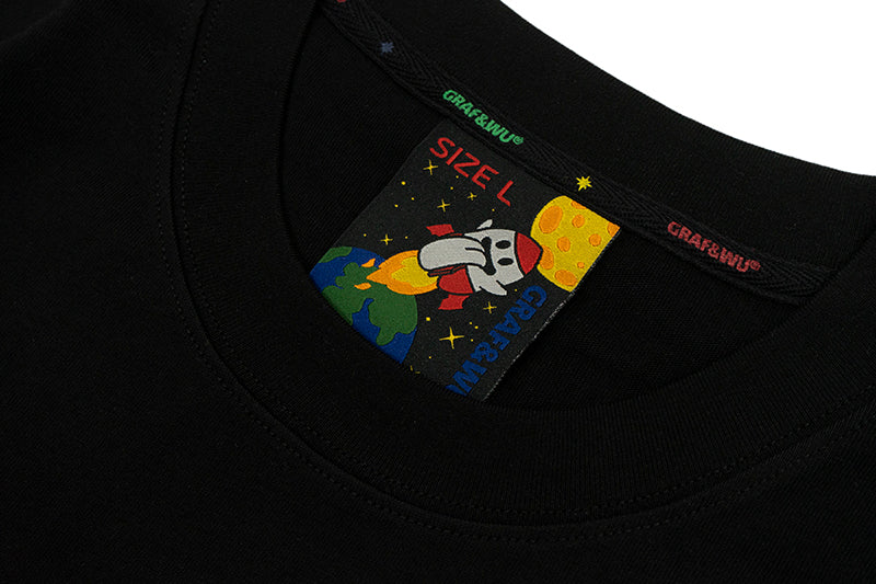 GRAFWU Cracked Distressed Pattern T-Shirts