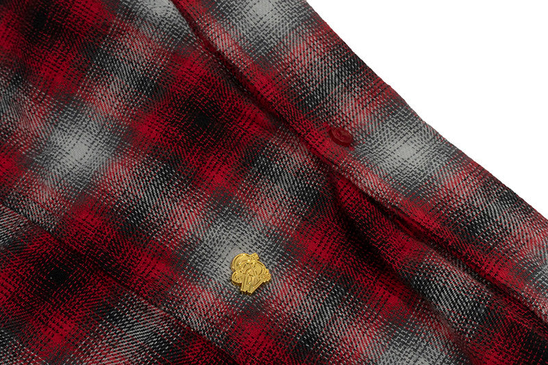 GRAF&WU Racing-themed Embroidered Streetwear Loose Brushed Shirt