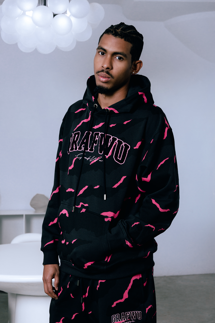 GRAF&WU Hidden Attack Multi-color Camouflage Oversize Hoodie