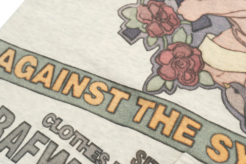 GRAF&WU AK47 Angel Goddess Blessing Floral Fleece Hoodie