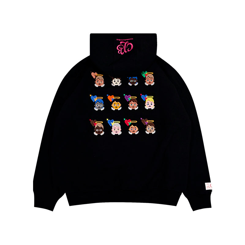GRAF&WU Certified Lover Baby Embroidered Loose Fleece Hoodie