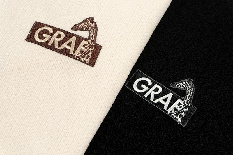 GRAF&WU Arc Logo Chenille Knit Hoodie - Premium Streetwear