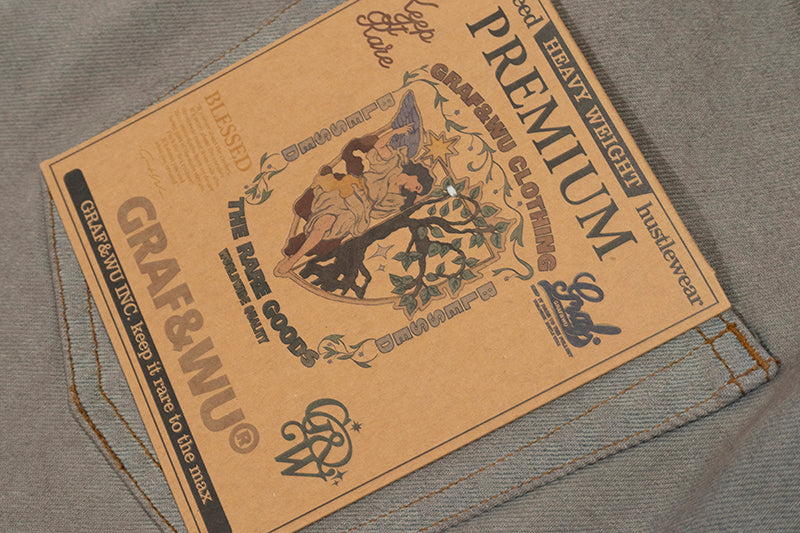 GRAF&WU Baggy Fit Washed Jeans