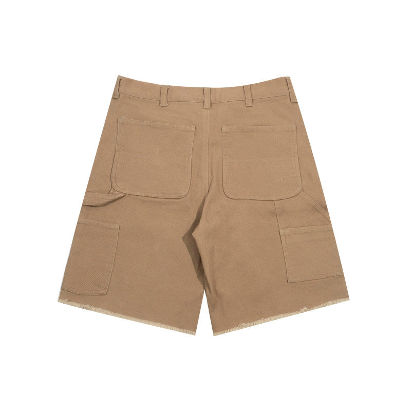 GRAF&WU Tough Guy AK47 Angel Giraffe Metal Logo Thick Lumberjack Shorts