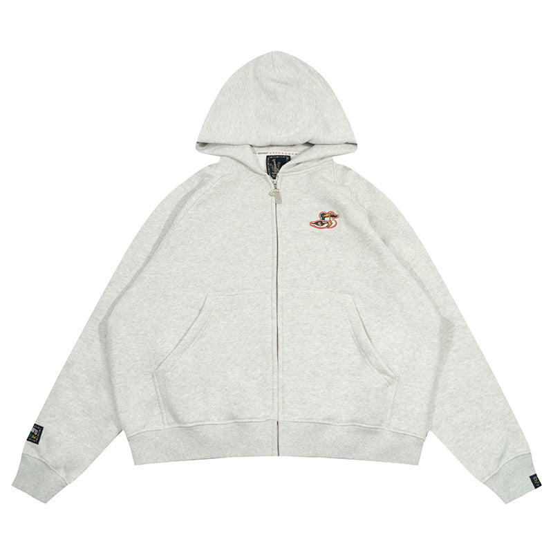 GRAF&WU Wild Duck In Love Fleece Zip-up Hoodie