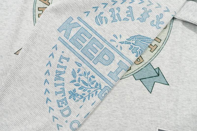 GRAF&WU AK47 Angel Barn Style Printed Cotton Long-Sleeve T-Shirt