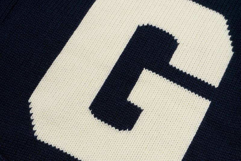 GRAF&WU Winter Vibe Wool Letter man Sweater Knitwear