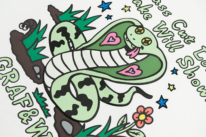 GRAFWU Snake Hidden In Grass T-Shirt