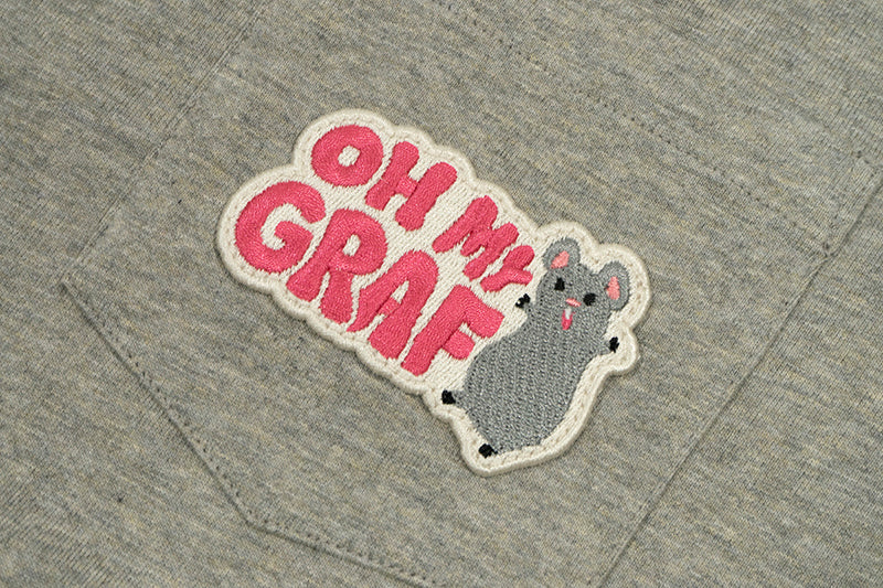 GRAFWU Pocket OhMyGraf Screaming Mouse Cute Design T-Shirt
