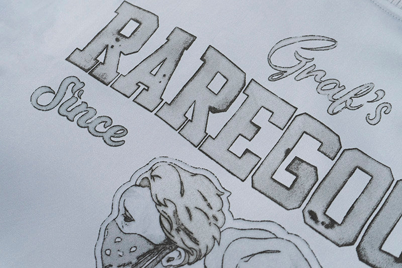 GRAF&WU Vintage Floral Giraffe Goddess Blessing Graphic Satin Thin Baseball Jacket