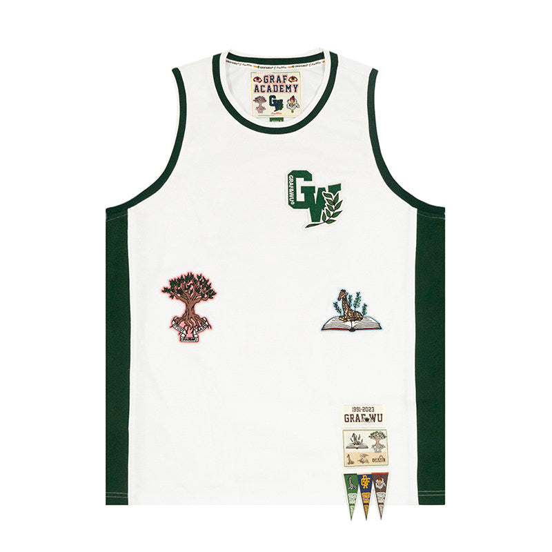 GRAF&WU Giraffe University Knowledge Power Badge Basketball Vest Jersey