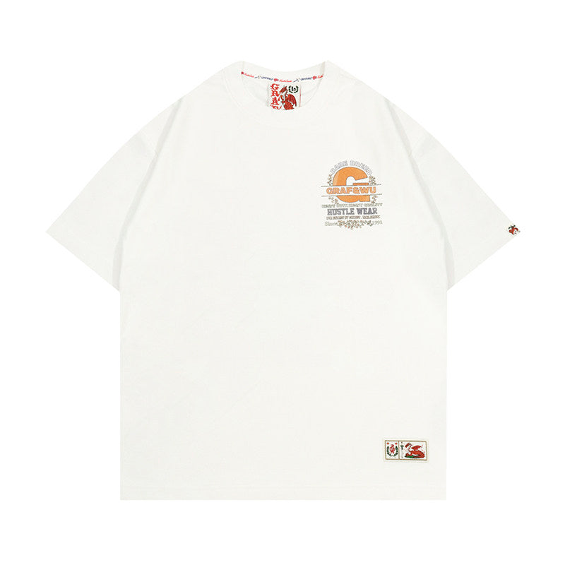 GRAF&WU Ivy Goddess Blessing Graphic Print Streetwear T-shirt